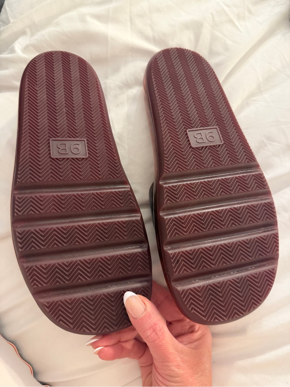 Tory Burch Brown Leather Logo Slide Sandals NWT 9 - Picture 3 of 4